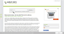 Desktop Screenshot of anruf-info.com