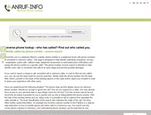 Tablet Screenshot of anruf-info.com